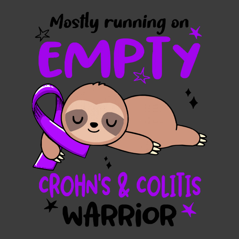 Crohns Colitis Awareness T  Shirt Mostly Running On Empty Crohn's & Co Men's Polo Shirt by difficultasian | Artistshot