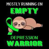 Depression Awareness T  Shirt Mostly Running On Empty Depression Warri Maternity Scoop Neck T-shirt | Artistshot