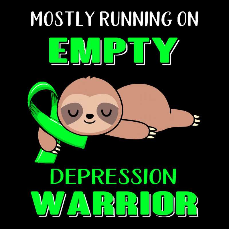 Depression Awareness T  Shirt Mostly Running On Empty Depression Warri Maternity Scoop Neck T-shirt by difficultasian | Artistshot