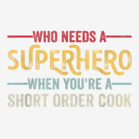 Funny Short Order Cook Superhero Vintage Tee For Men Dad T Shirt Slide Sandal | Artistshot