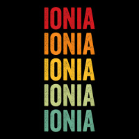 Ionia County, Michigan, Rainbow Text Design T Shirt Zipper Hoodie | Artistshot