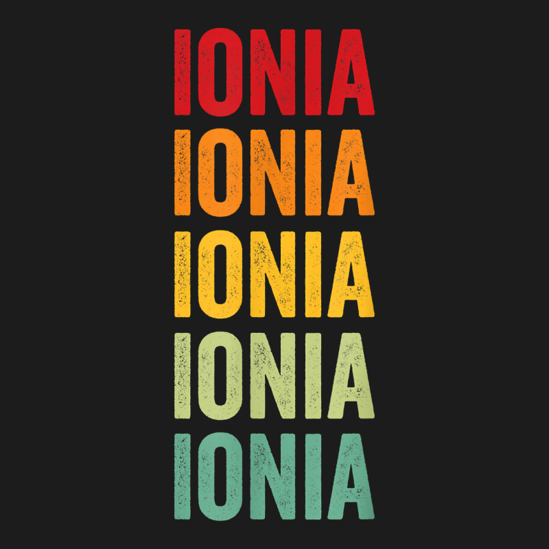 Ionia County, Michigan, Rainbow Text Design T Shirt Hoodie & Jogger Set | Artistshot