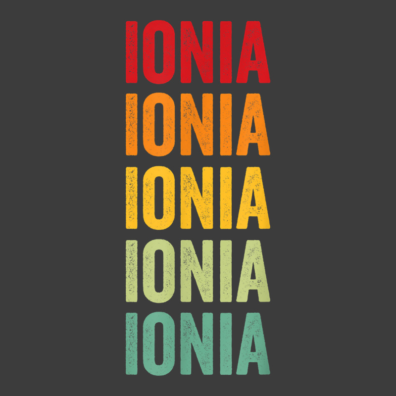 Ionia County, Michigan, Rainbow Text Design T Shirt Men's Polo Shirt | Artistshot