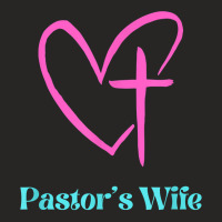 Pastor's Wife Christian Faith Religion Pink And Blue Cute T Shirt Ladies Fitted T-shirt | Artistshot