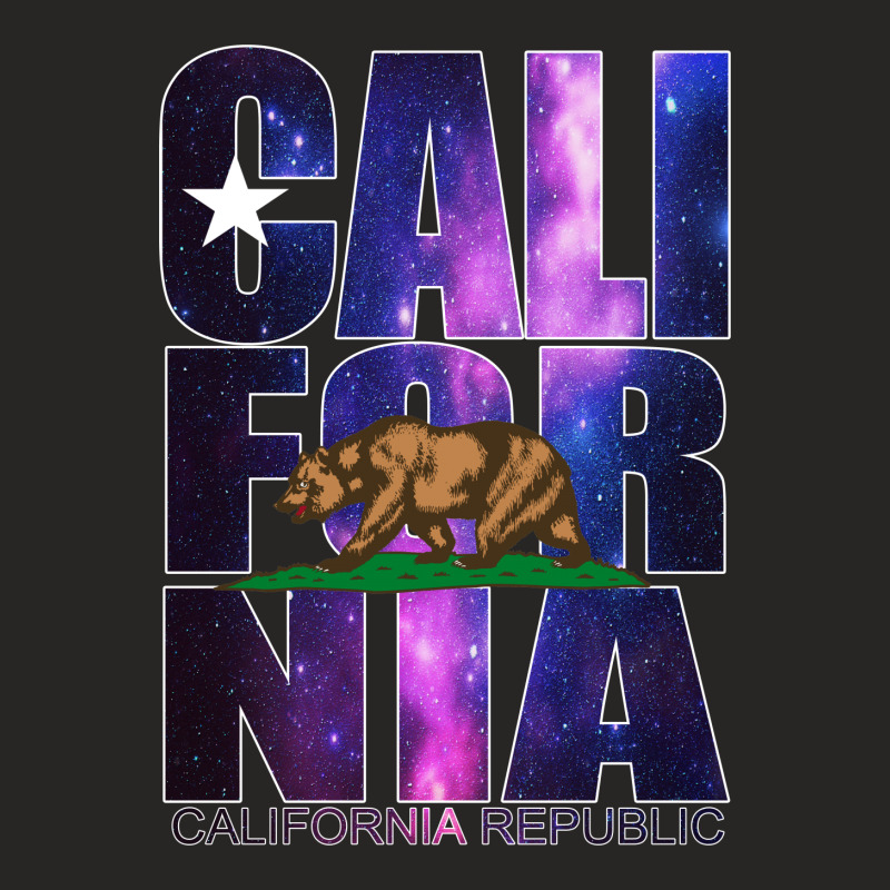 California Republic Galaxy Ladies Fitted T-Shirt by marpindua21 | Artistshot