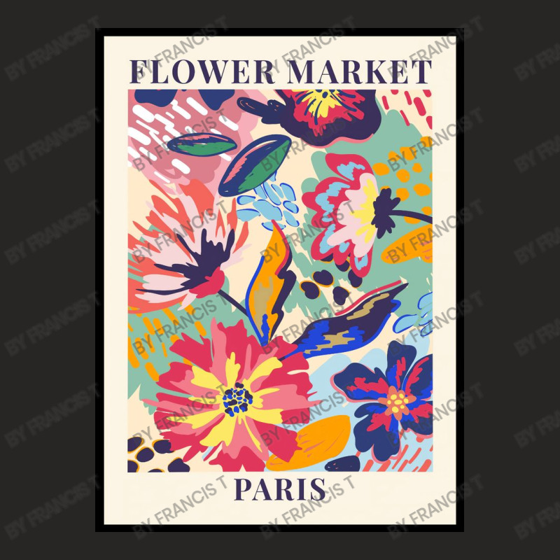 Flower Market Paris Ladies Fitted T-Shirt by Francis T | Artistshot