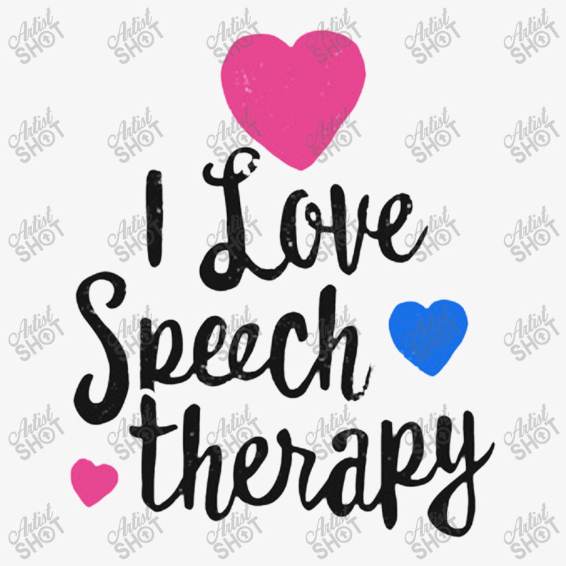 I Love Speech Therapy Shirt For Slp Language Pathologist Ladies Fitted T-Shirt by lindavalere | Artistshot