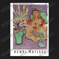 Henri  Jeune Fille Aux Anémones Sur Fond Violet Exhibition Classic T-shirt | Artistshot