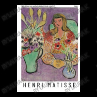 Henri  Jeune Fille Aux Anémones Sur Fond Violet Exhibition Fleece Short | Artistshot