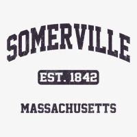 Somerville Massachusetts Ma Vintage State Athletic Style T Shirt Ladies Fitted T-shirt | Artistshot