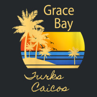 Womens Retro Cool Grace Bay Beach Turks And Caicos Islands Novelty Crewneck Sweatshirt | Artistshot