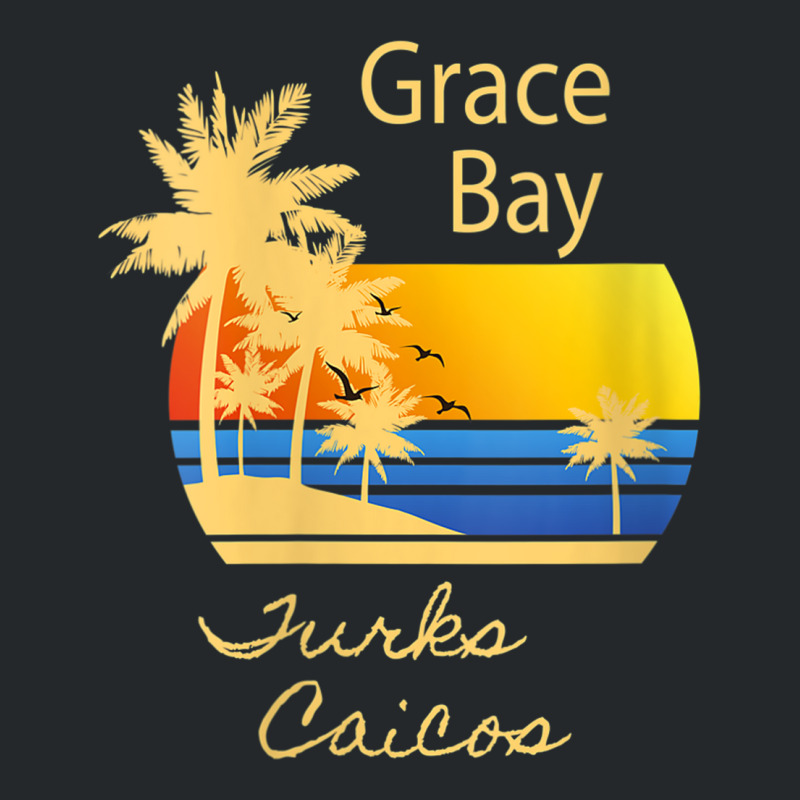 Womens Retro Cool Grace Bay Beach Turks And Caicos Islands Novelty Crewneck Sweatshirt by Hoang95 | Artistshot