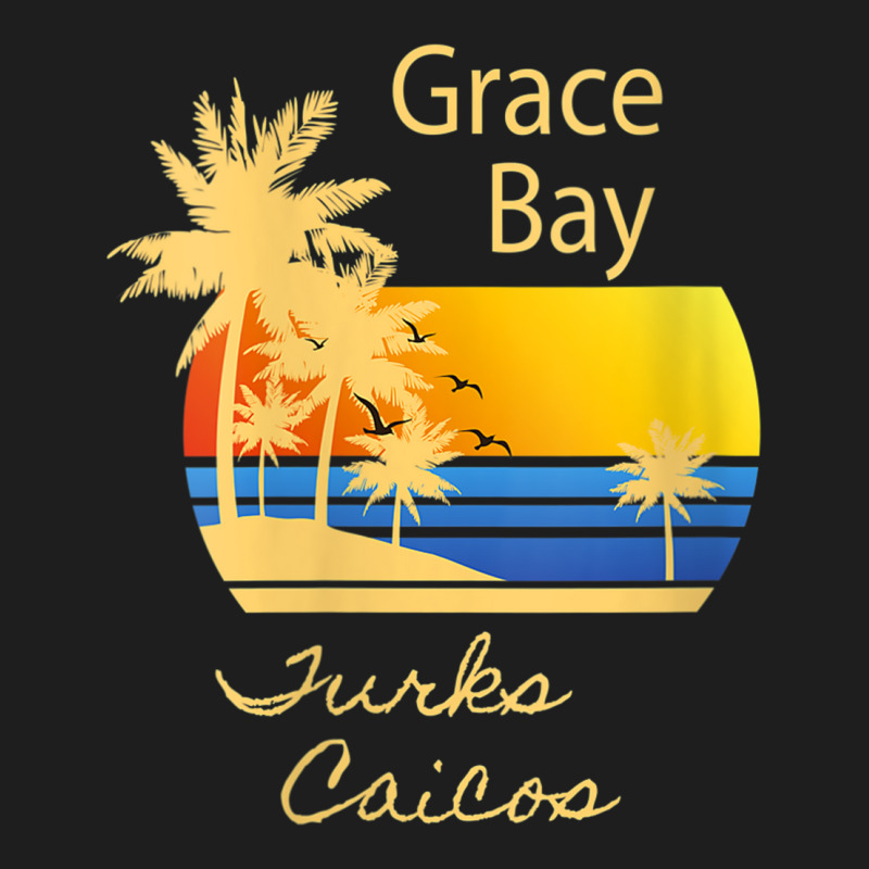 Womens Retro Cool Grace Bay Beach Turks And Caicos Islands Novelty Classic T-shirt by Hoang95 | Artistshot