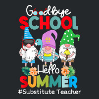 Substitute Teacher Gnome Goodbye School Hello Summer T Shirt Crewneck Sweatshirt | Artistshot