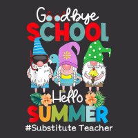 Substitute Teacher Gnome Goodbye School Hello Summer T Shirt Vintage Short | Artistshot