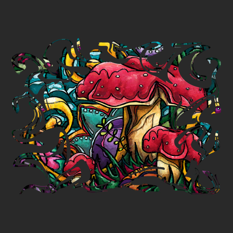 Mushrooms T  Shirt Colorful Red Mushrooms Painting, Psychedelic Amanit Printed hat by jaycee32830 | Artistshot