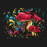 Mushrooms T  Shirt Colorful Red Mushrooms Painting, Psychedelic Amanit Hoodie & Jogger Set | Artistshot