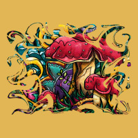 Mushrooms T  Shirt Colorful Red Mushrooms Painting, Psychedelic Amanit Vintage Hoodie And Short Set | Artistshot