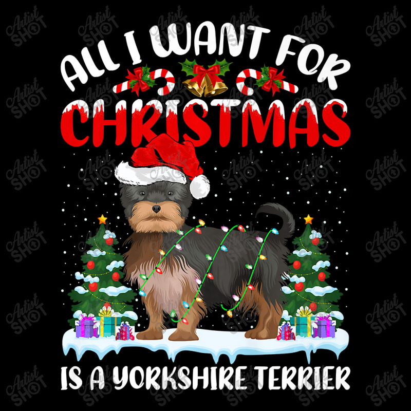 Funny Santa All I Want For Christmas Is A Yorkshire Terrier Premium T Youth Jogger by Adriana_Torquemada | Artistshot