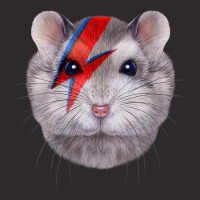 Womens Grey Dwarf Hamster With Red Lightning Bolt Painted On Face Racerback Tank | Artistshot