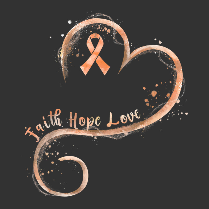 Faith Hope Love Peach Ribbon Endometrial Cancer Awareness T Shirt Baby Bodysuit by ruffelbzk | Artistshot