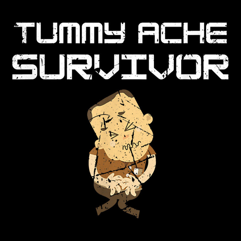 Tummy Ache Survivor Grunge Design Stomachache Support Fans T Shirt Baby Beanies | Artistshot