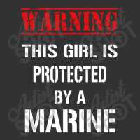 Warning This Girl Is Protected By A Marine Baby Bodysuit | Artistshot