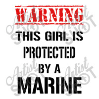 Warning This Girl Is Protected By A Marine V-neck Tee | Artistshot