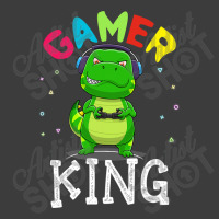 Gamer King T Rex Dinosaur Playing Video Games Kid Boys Gamer T Shirt Men's Polo Shirt | Artistshot