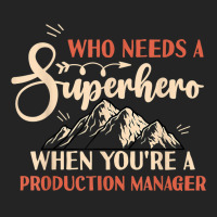 Funny Production Manager Superhero Vintage Tee For Men Dad T Shirt 3/4 Sleeve Shirt | Artistshot