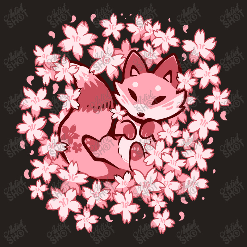 Cherry Blossom Fox Tank Top | Artistshot