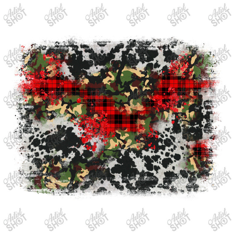 Camouflage Cowhide Christmas Background Maternity Scoop Neck T-shirt | Artistshot