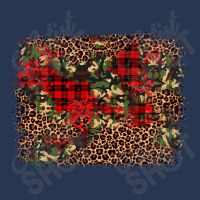 Camouflage Leopard Christmas Background Ladies Denim Jacket | Artistshot