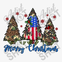 Camouflage Trees Merry Christmas Ladies Fitted T-shirt | Artistshot