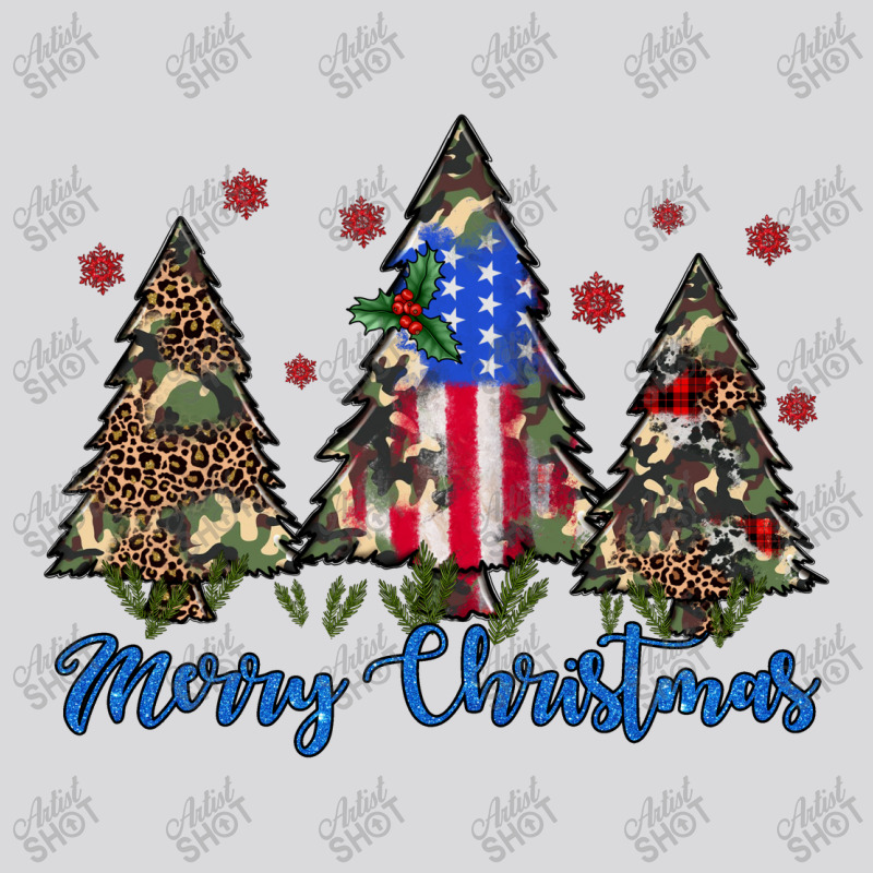 Camouflage Trees Merry Christmas Women's Triblend Scoop T-shirt | Artistshot