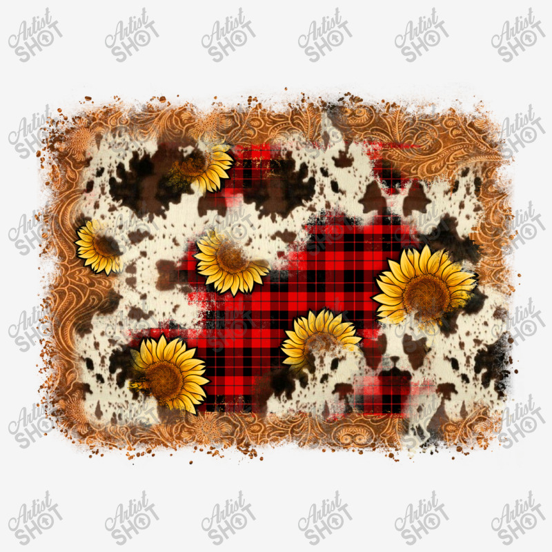 Christmas Cowhide Sunflower Background Camper Cup | Artistshot