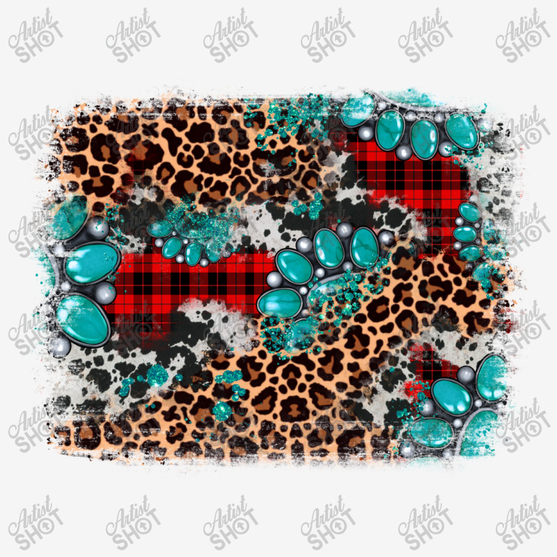 Gemstone Leopard Christmas Background Scorecard Crop Tee | Artistshot