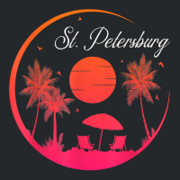 St. Petersburg City Fl Beach Sunset Summer Family Vacation T Shirt Crewneck Sweatshirt | Artistshot