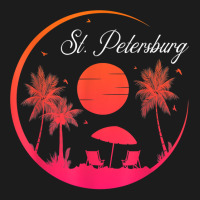 St. Petersburg City Fl Beach Sunset Summer Family Vacation T Shirt Hoodie & Jogger Set | Artistshot