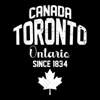 Toronto Ontario 1834 Canada Maple Leaf Canadian T Shirt Cropped Hoodie | Artistshot