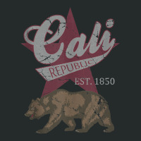 California Republic Flag Bear Vintage Fade Distressed Style Tank Top Women's Triblend Scoop T-shirt | Artistshot