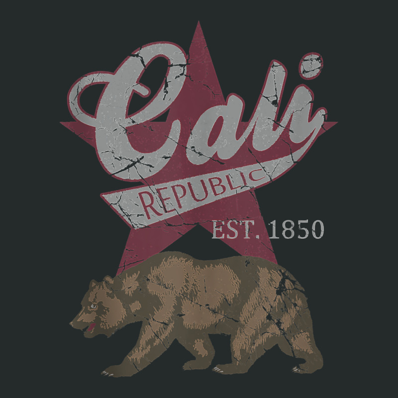 California Republic Flag Bear Vintage Fade Distressed Style Tank Top Women's Triblend Scoop T-shirt by walkersnoelan | Artistshot