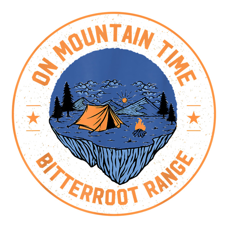 On Mountain Time Bitterroot Range Hiking Idaho Hiker Outdoor T Shirt V-Neck Tee by RolaLuken | Artistshot