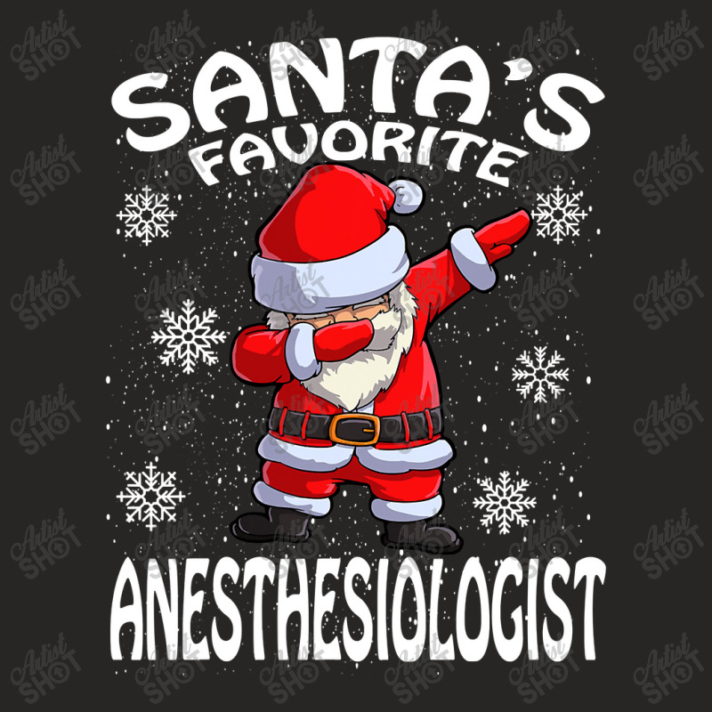 Santa's Favorite Anesthesiologist Christmas T Shirt Ladies Fitted T-shirt | Artistshot