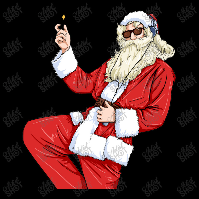 Funny Christmas Santa Claus Rock Punk Men's Long Sleeve Pajama Set | Artistshot