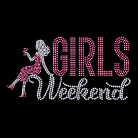 Girls Weekend Rhinestone Design Graphic For Woman Tee T Shirt Youth Jogger | Artistshot