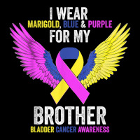 I Wear For My Brother Bladder Cancer Awareness Month T Shirt Men's 3/4 Sleeve Pajama Set | Artistshot