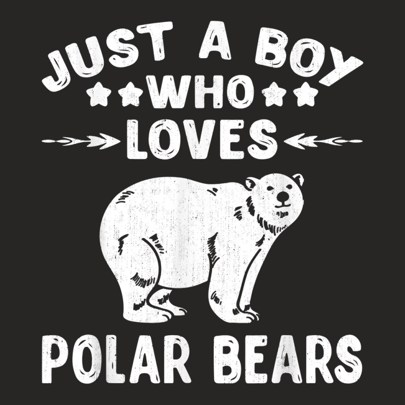 Just A Boy Who Loves Polar Bears Shirt Gift Polar Bear Lover T Shirt Ladies Fitted T-Shirt by FavorRoh | Artistshot