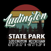 Ludington State Park With Gps Location Pullover Hoodie Youth Hoodie | Artistshot