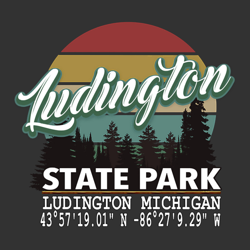 Ludington State Park With Gps Location Pullover Hoodie Baby Bodysuit by jaiahlowes | Artistshot